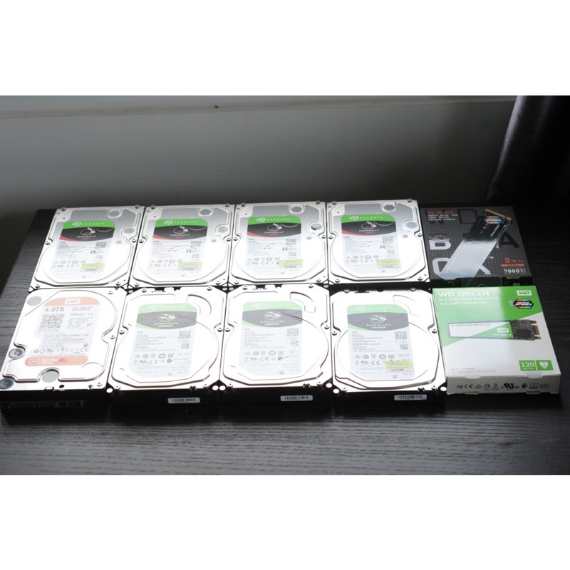 HDD 4TB / 8TB (มือสอง) หลายรายการ Ironwolf Barbarcuda ฮาร์ดดิส ฮาร์สดิส Harddisk 8tb 4tb มือสอง Hdd