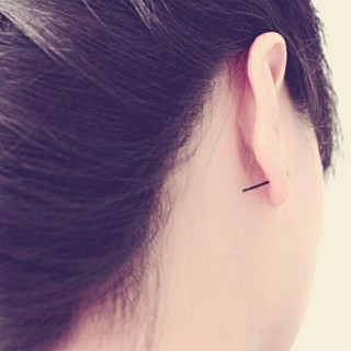 10 แพ็คผู้หญิง Ear Studs Earrings Allergy สเตียริ่งสติ๊กฟรีบาร์