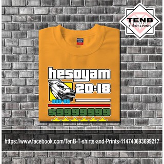 ลายพิมพ์เสื้อยืด HESOYAM GTA ที่กําลังมาแรงสําหรับผู้ชายและผู้หญิง - UNISEX W%O