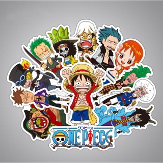 48ชิ้น One Piece วันพีช คละลายสติ๊กเกอร์ PVC กันน้ำ