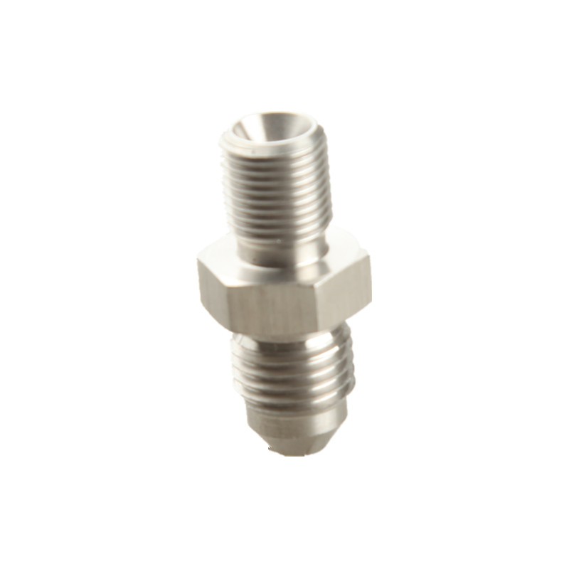 สแตนเลส AN3 3AN AN4 4AN ถึง 1/8" BSP BSPP อะแดปเตอร์ตรงข้อต่ออะแดปเตอร์