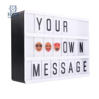 A6 Light Up Letter Box Combination Black Letters LED Night Light Wedding Party