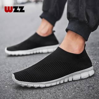 WZZ Mens sneakers, plus size running shoes, mesh sneakers, fashion shoes