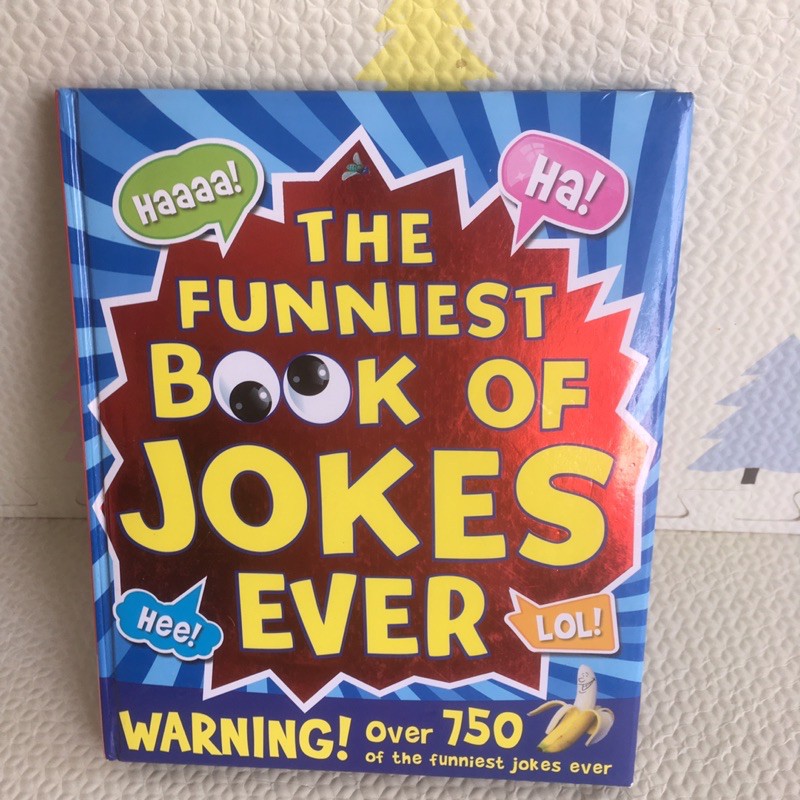 THE FUNNIEST BOOK OF JOKES EVER หนังสือเด็กปกนวม (มือสอง)-af3/1