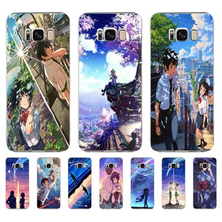 เคสโทรศัพท์ซิลิโคน Tpu แบบนิ่ม ลายการ์ตูนอนิเมะ Kiminonawa Your Name สําหรับ Samsung Galaxy s8 s8 plus s10 s10 plus