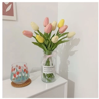 🌷[พร้อมส่งจากไทย]‼️ดอกทิวลิปประดิษฐ์สําหรับตกแต่งงานแต่งงานดอกทิวลิปประดิษฐ์