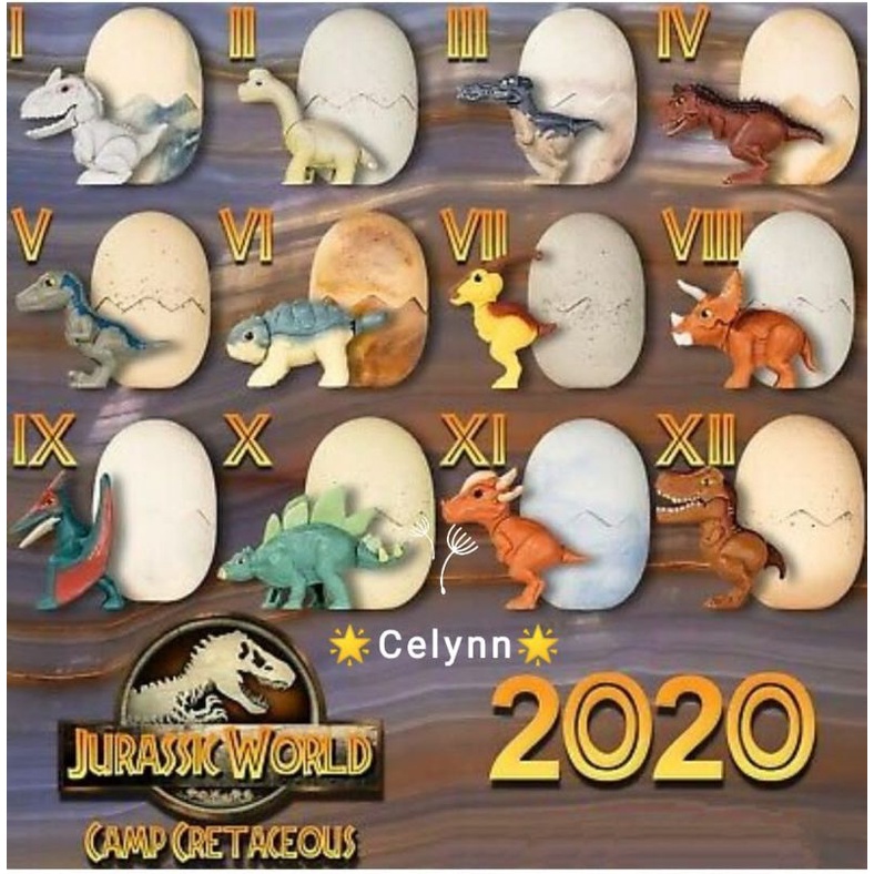 Mcd Mcdonalds Mcdonals Happy Meal Jurassic World Dinosaur & Pikmi Pop Toys Surprise 2020