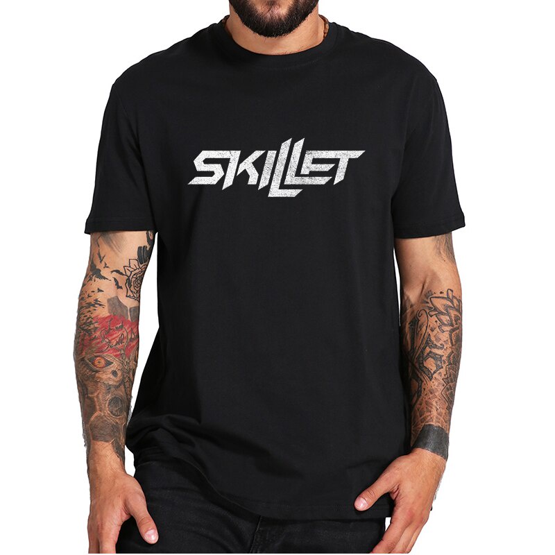 Skillet-band เสื้อยืดแขนสั้นลําลอง ผ้าฝ้าย 100% พิมพ์ลายวงร็อคคริสเตียน 90s สไตล์เรโทร ไซซ์ EU สําหร