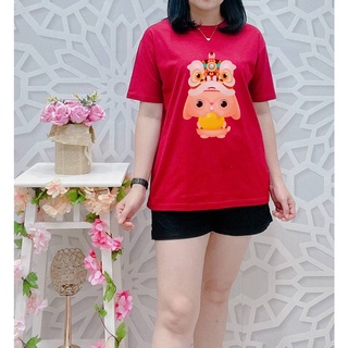 [S-5XL]ผ้าฝ้าย 100% เสื้อยืด พิมพ์ลาย Barongsai RABBIT สไตล์จีน สําหรับผู้หญิง และผู้ชาย