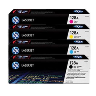 หมึกโทนเนอร์   HP128 (CE320/321/322/323 ( Bk C M Y ) ของแท้ 100 %