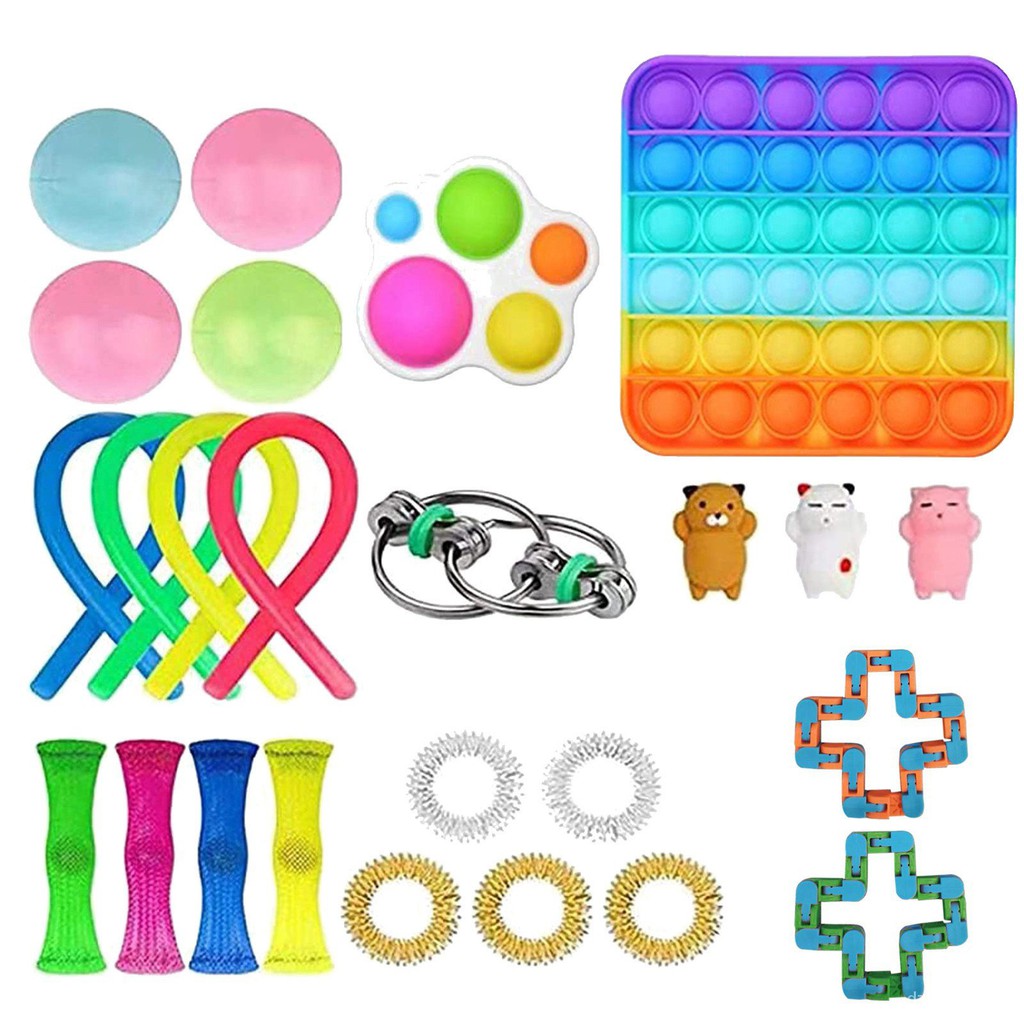 Fidget Toys Anti Stress Set Stretchy Strings Squishy Gift Pack Squishy