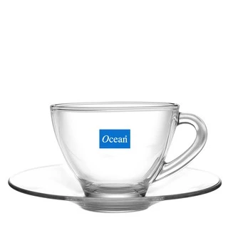 OCEAN แก้วกาแฟ COSMO TEA CUP 200 ML. & COSMO TEA SAUCER 6 " (Pack of 2)