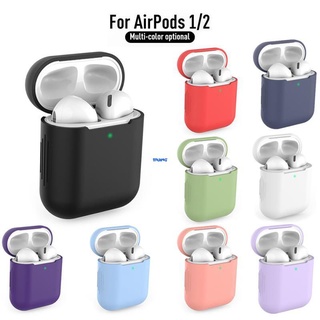 เคสหูฟังบลูทูธไร้สาย ซิลิโคนนิ่ม กันตก สําหรับ Apple AirPods 2 1