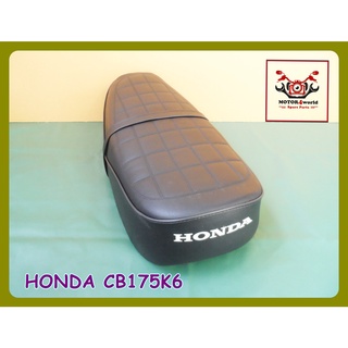 HONDA CB175K6 DOUBLE SEAT COMPLETE "BLACK" // เบาะ เบาะรถมอเตอร์ไซค์ สีดำ หนังพีวีซี งานสวย สินค้าคุณภาพดี