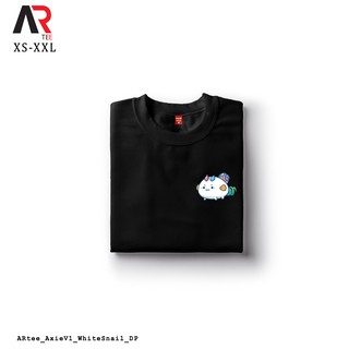 เสื้อแฟชั่นผญ - AR Tees Axie Infinity สีขาวหอยทากเสื้อเชิ้ตที่กําหนดเอง Unisex Tshirt สําหรับผู้หญิ