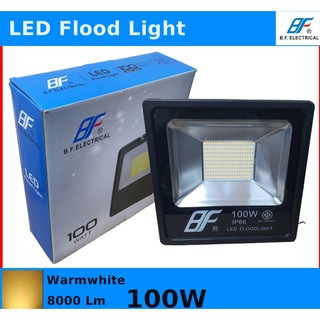 BF LED FLOOD LIHGT ฟลัดไลท์ สปอตไลท์ 100W แสง Daylight/Warmwhite