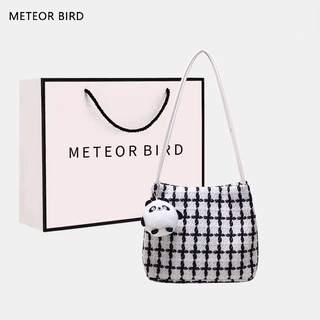 Meteor BIRD กระเป๋าสะพายไหล่ ทรงโท้ท ขนาดใหญ่ จุของได้เยอะ แฟชั่นสําหรับสตรี