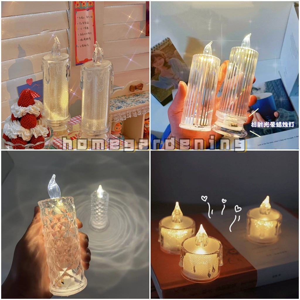 ⚡พร้อมส่งจากไทย⚡ โคมไฟตั้งโต๊ะ อะคริลิคเพชร คริสตัล ชาร์จ USB สําหรับตกแต่งห้องนอน ข้างเตียง