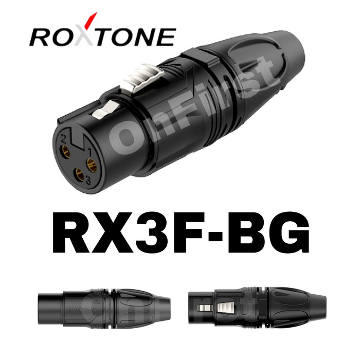 ซ็อกเก็ต Canon ROXTONE XLR ตัวเมีย 3pin RX3F-BG