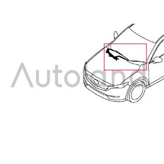 (ของแท้) ใบปัดน้ำฝนมาสด้า ข้างซ้าย ใช้กับ Mazda CX-5 SKYACTIV ปี 2017-ปัจจุบัน (KF) และ Mazda CX-8 ปี 2019-ปัจจุบัน (KG)