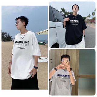 เสื้อยืดชาย oversize คอกลม แขนสั้น.เสื้อหน้าร้อน