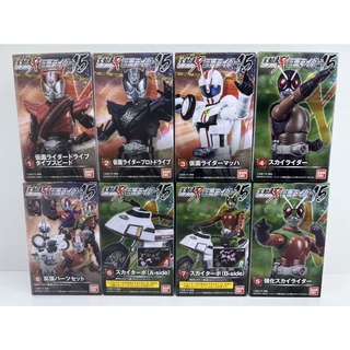 โมเดลฟิกเกอร์ Shodo kamenrider 15 ของเเท้จากBandai maskrider skyrider , drive มาร์สไรเดอร์ไดรซ์ สกายไรเดอร์ของเเท้