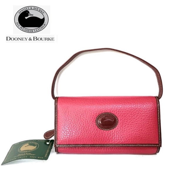 🇺🇸 กระเป๋าสตางค์ Dooney & Bourke สีชมพู สวย ใหม่ป้ายห้อย