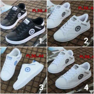 🚛 พร้อมส่ง... รองเท้าผ้าใบผู้ใหญ่ Converse หนัง 4 สี sz.36-44
