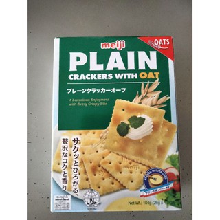 Meiji Plain Crackers With Oat 104g