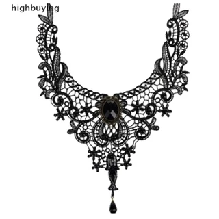 [highbuying] 1 ชิ้น วินเทจ โชคเกอร์ สร้อยคอ โกธิค เครื่องประดับ สร้อยคอ และจี้ สร้อยคอปลอม ใหม่