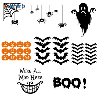 [ Halloween ] สติกเกอร์วอลเปเปอร์ ลายการ์ตูนหัวฟักทอง หลายสไตล์ สําหรับตกแต่งปาร์ตี้ฮาโลวีน