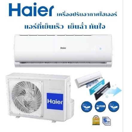 แอร์Haier9,000BTUรุ่นใหม่