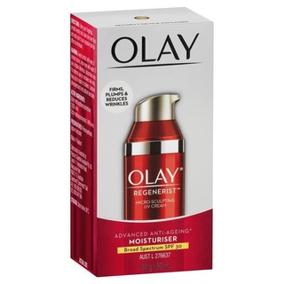 OLAY Regenerist Micro-Sculpting UV Cream SPF30 โอเลย์ รีเจนเนอรีส ไมโคร-สกัลป์ติ้ง ยูวี ครีม 50g.