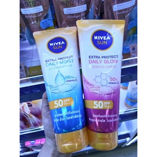 Nivea sun protect daily นีเวียโพรเท็ค เดลี่เซรั่มกันแดดตัวผิวกายspf50pa+++