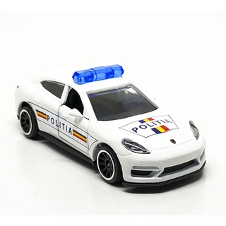 Majorette Porsche Panamera Turbo - Politia Romania Police - White Color /Wheels 5UBCL /scale 1/64 (3 inches) no Package