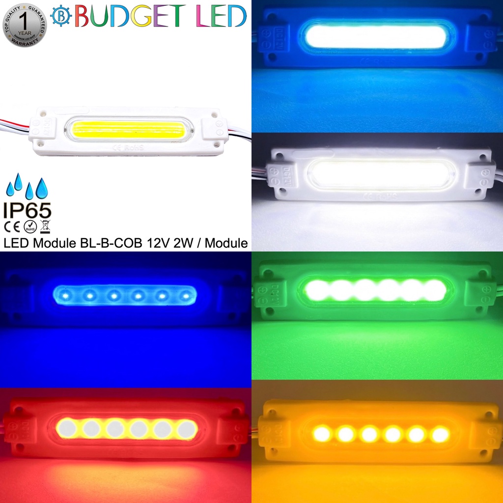 LED Module BL-B-COB DC-12V 2W/Module 40W/Panel แอลอีดีโมดูลกันน้ำ IP65 สำหรับป้ายไลท์บ็อกและป้ายโฆษณ