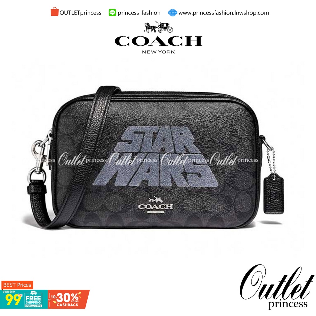 COACH STAR WARS X COACH JES CROSSBODY IN SIGNATURE CANVAS WITH MOTIF (COACH F88009)