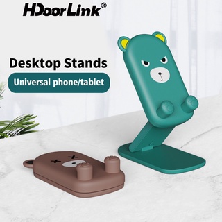 ที่วางโทรศัพท์มือถือ Hdoorlink 3D ลายการ์ตูนหมีน่ารักแบบพกพาสําหรับ Android Samsung