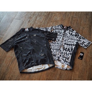 เสื้อปั่นจักรยาน : White/Black