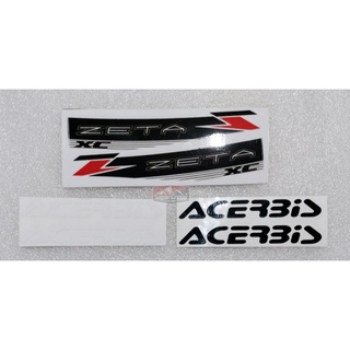 สติ๊กเกอร์ติดการ์ดแฮนด์  ZETA / ACERBIS (พร้อมส่งในไทย)