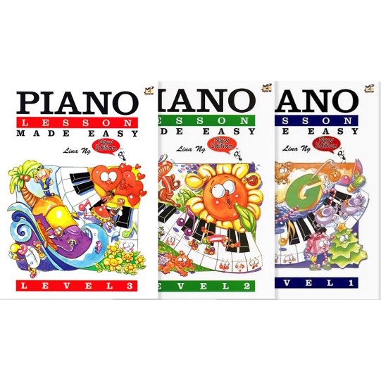 หนังสือเรียนเปียโน Piano Lessons Made Easy Level 1-3