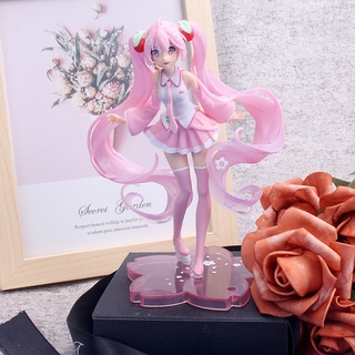 ฟิกเกอร์ Hatsune Miku Sakura ขนาด 14 . 5 ซม . 1 ชิ้น