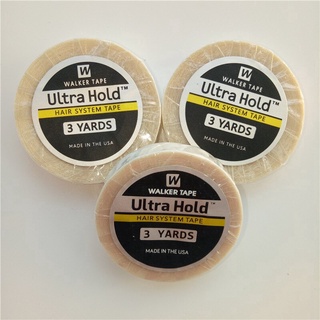 1 ม้วน 3 หลา Ultra Hold White Walker tape เทปกาวสองหน้า สําหรับเทปวิกผมลูกไม้ สําหรับผมหยักศก