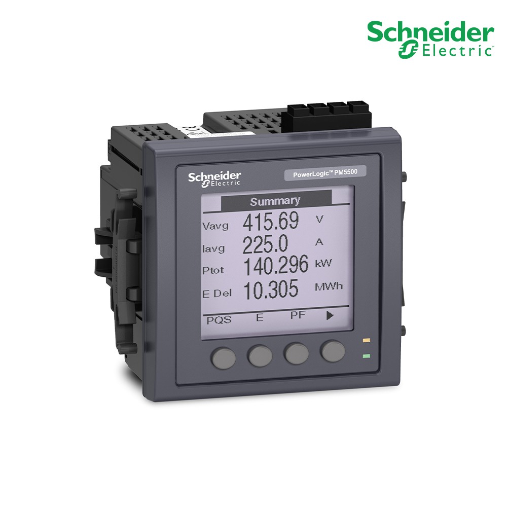 Schneider Electric - PM5560 Meter, 2 ethernet, up to 63th H, 1,1M 4DI/2DO 52 alarms_METSEPM5560 ที่ร