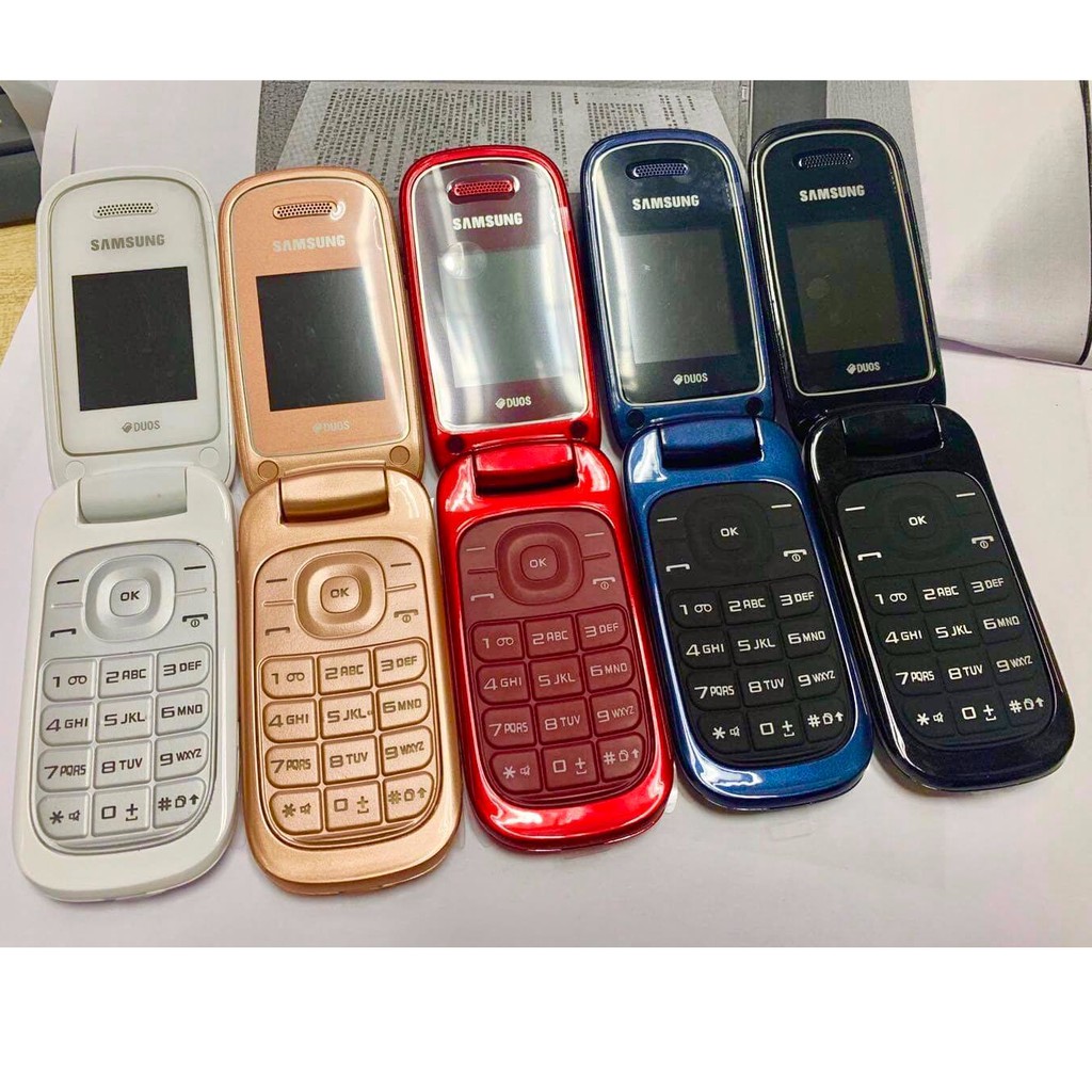 โทรศัพท์มือถือซัมซุง SAMSUNG GT-E1272 ใหม่ (สีขาว)  มือถือฝาพับ ใช้ได้ 2 ซิม ทุกเครื่อข่าย AIS TRUE DTAC MY 3G/4G ปุ่มกด