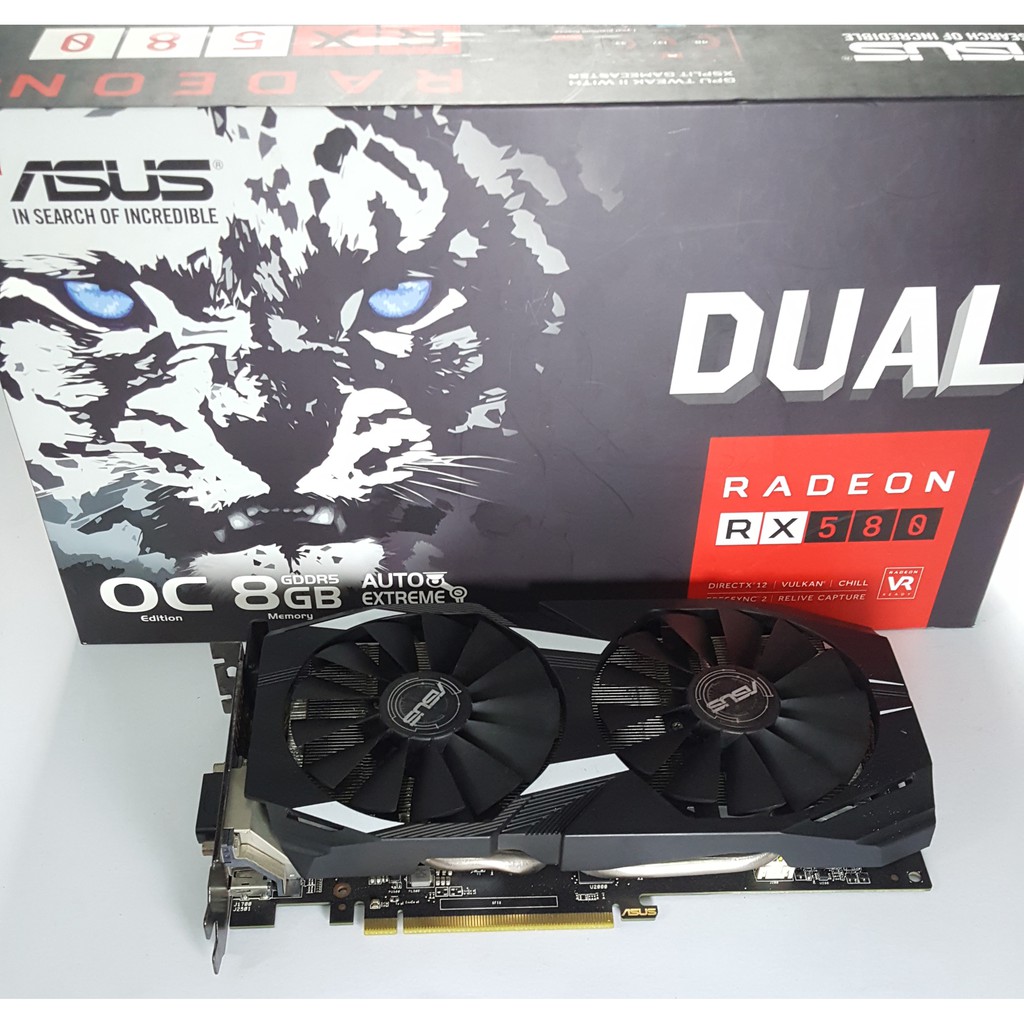 VGA Asus Dual RX 580 8GB OC -JIB