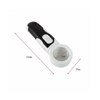 แว่นขยายพร้อมไฟส่อง 2 Led แบบเปลี่ยนหัวได้ Type Magnifier NO.77337A