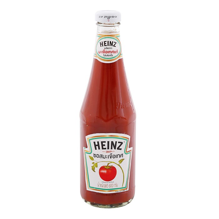 Heinz Ketchup 600 g ไฮนซ์ซอสมะเขือเทศ 600 กรัม เครื่องปรุง ผงปรุงรส  ซอสปรุงรส