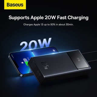 Baseus พาวเวอร์แบงค์ 30000mAh / 20000mAh ชาร์จเร็ว 22.5W แบบพกพา ที่ชาร์จแบตเตอรี่ภายนอก Powerbank PD 20W