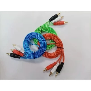 ✨สายสัญญาณเสียง 1ออก2 RCA 2 หัว - 3.5Stereo 1 หัว สำหรับมือถือ คอมพิวเตอร์ โฮมเธียเตอร์🔥